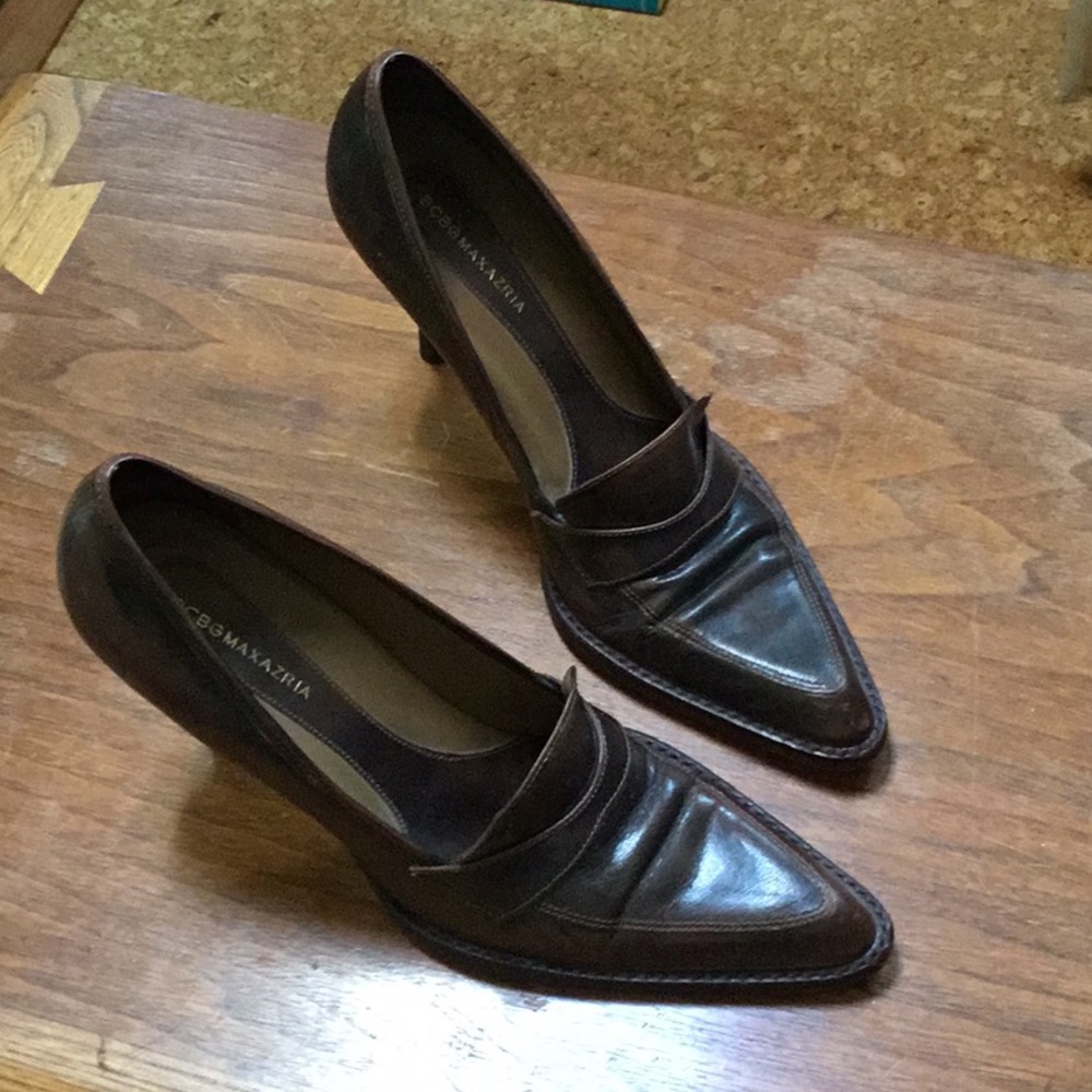 Leather BCBG heels